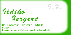 ildiko hergert business card